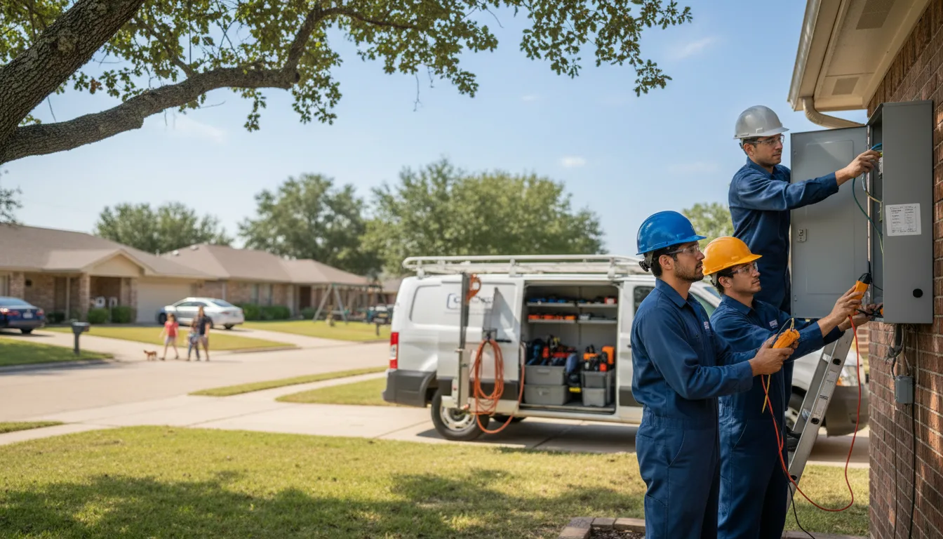 Certified electrician providing emergency electrical services in Gary, TX